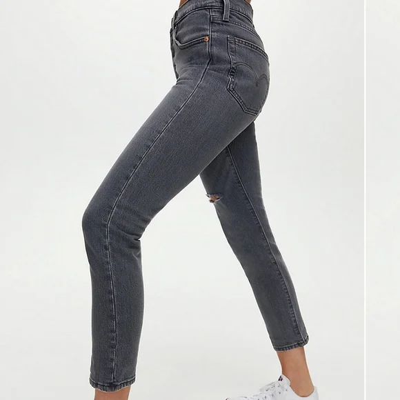 Levi's 501 High Rise Skinny Jean Gray - Picture 12 of 12